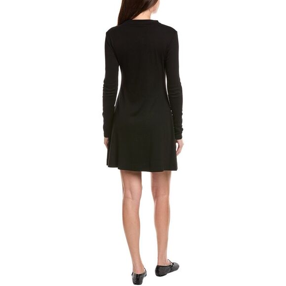 Michael Stars Womens  Kit Swing Dress, Black - Picture 2 of 3